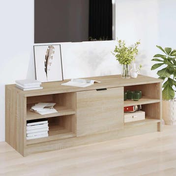 vidaXL Tv-meubel 102x35,5x36,5 cm bewerkt hout sonoma, Minder dan 50 cm, Verzenden, 100 tot 150 cm, Nieuw