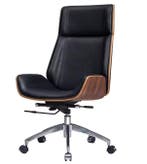 Luxe Leren Bureaustoel – Ergonomisch, Verstelbaar & Draaibaa, Verzenden, Nieuw