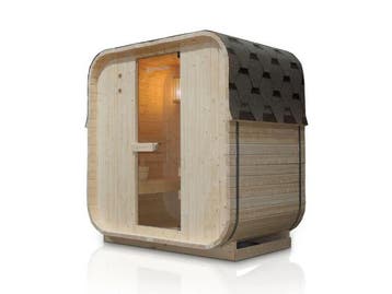 Veiling -  Barrelsauna Nolvik - 120x185x194 cm, Sport en Fitness, Sauna, Nieuw