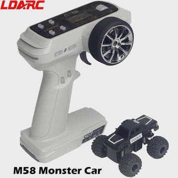 LDARC M58 1/58 RC Truck RTR - Miniatuur Off-Road Monster Tru, Verzenden, Nieuw