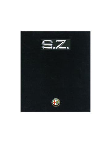1990 ALFA ROMEO SZ HARDCOVER BROCHURE DUITS, Nieuw, Alfa Romeo, Author