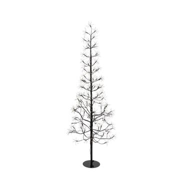 Kerst vloerlamp zwart boom 150cm incl. LED met timer IP44 -, Diversen, Kerst, Verzenden, Nieuw