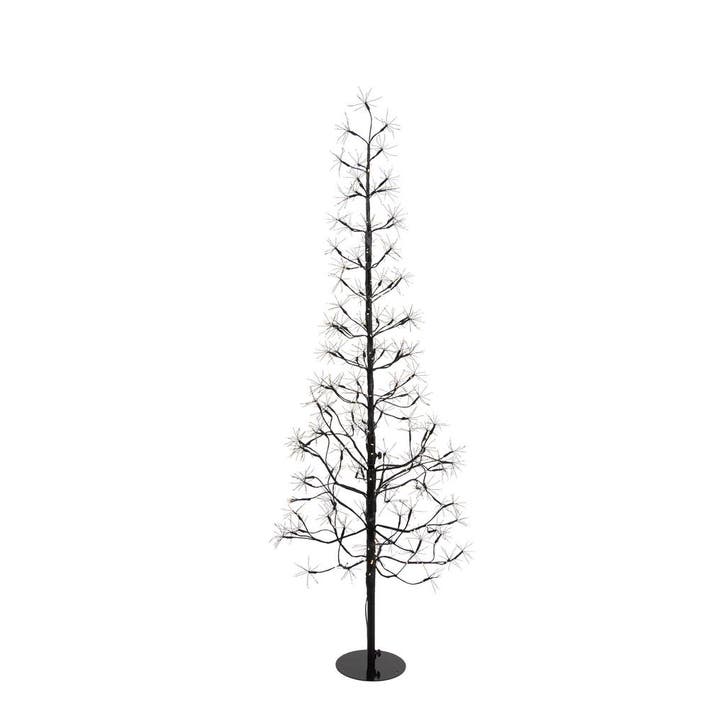 Kerst vloerlamp zwart boom 150cm incl. LED met timer IP44 -, Diversen, Kerst, Nieuw, Verzenden