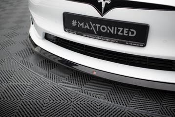 Maxton Front Splitter V.2 Tesla Model S Plaid Mk1 Facelift, Verzenden