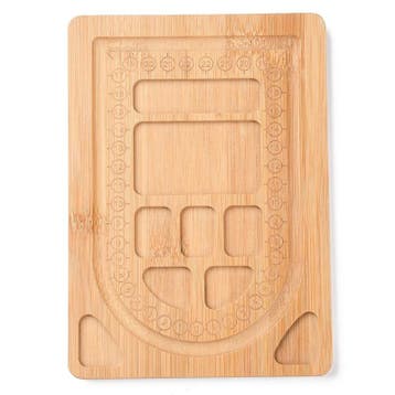 Kralenbord rijgbord legbord bamboe hout 20 x 14 x 1cm (kl..., Ophalen of Verzenden, Nieuw, Kraal