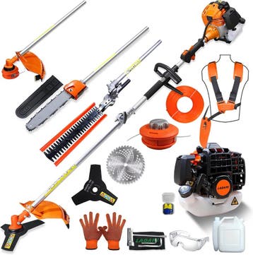 LADAMI bosmaaier benzine 52cc 2-takt multitool 3 pk, Verzenden, Nieuw