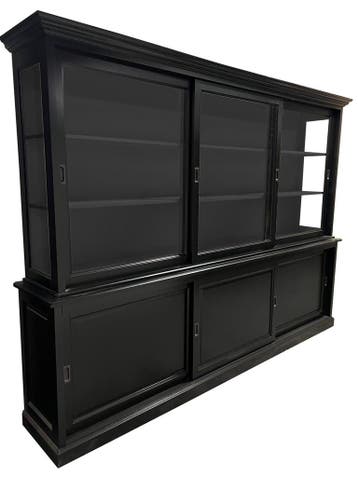 Buffetkast zwart - zwart Arnhem 300cm, Ophalen of Verzenden, Nieuw