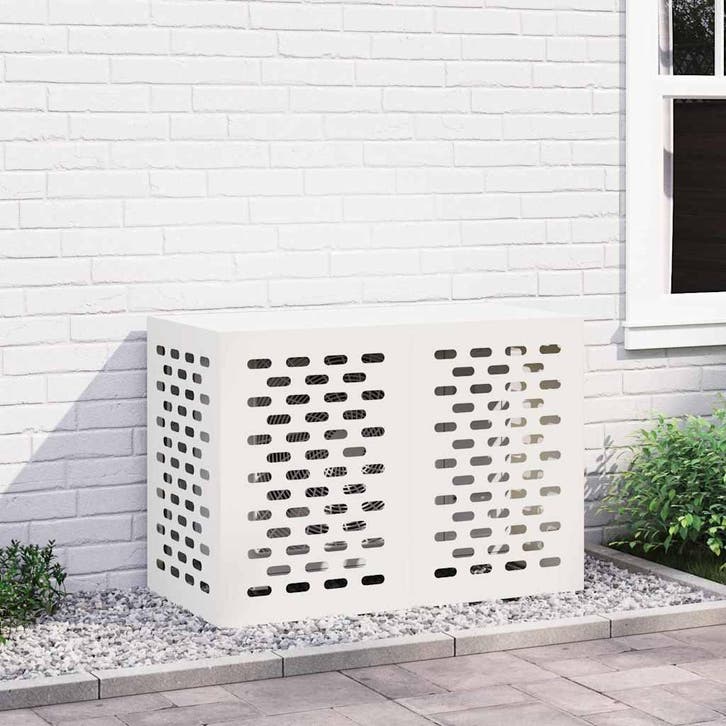 vidaXL Airconditioner hoes Wit 100 x 50 x 70 cm Staal, Witgoed en Apparatuur, Airco's, Nieuw, Verzenden
