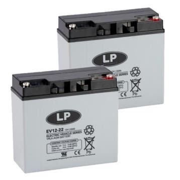 2 Stuks: Landport EV12-22 AGM Deep Cycle accus, origineel, Verzenden, Nieuw