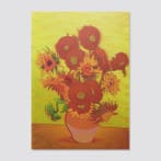 3d after Sunflowers Van Gogh, Verzamelen, Ansichtkaarten | Themakaarten, Ophalen of Verzenden, Gelopen