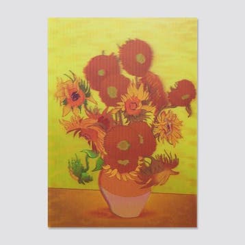 3d after Sunflowers Van Gogh, Verzamelen, Ansichtkaarten | Themakaarten, Ophalen of Verzenden, Gelopen
