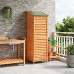 vidaXL Tuinschuur Bruin 59 x 56 x 176 cm Massief Vurenhout, Tuin en Terras, Verzenden, Nieuw