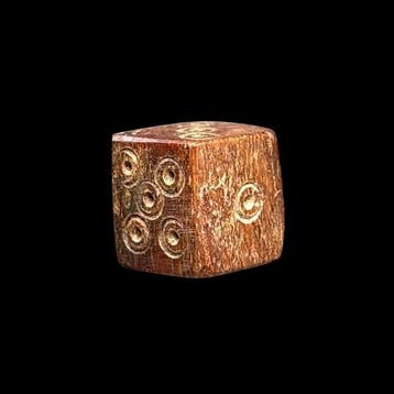 Oud-Romeins, Keizerrijk Been dobbelsteen - Ancient Roman