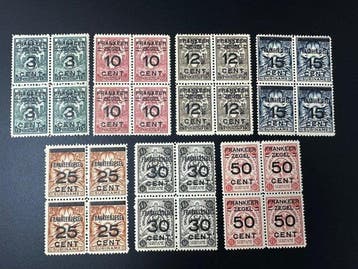 Suriname 1870/1945 - Brandkast overdrukken en Willem III -, Gestempeld