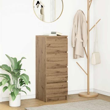 vidaXL Dressoir 37,5x35x99 cm spaanplaat ambachtelijk, Huis en Inrichting, Kasten | Dressoirs, Minder dan 50 cm, Verzenden, Nieuw