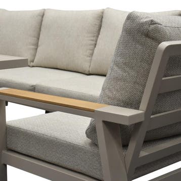 Lola stoel bank dining loungeset 4 delig verstelbare tafel, Ophalen of Verzenden, Nieuw, Aluminium