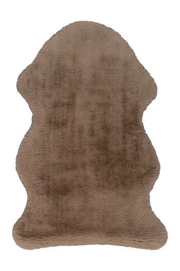 Organisch Vloerkleed | Cosy | Effen | Taupe | 60x90 cm, Verzenden, Nieuw