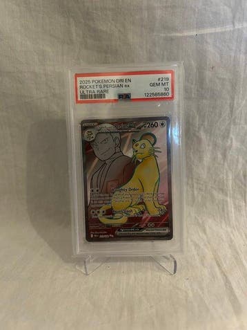 Pokémon Graded card - rockets persian ex 219 - PSA 10 - EX, Nieuw