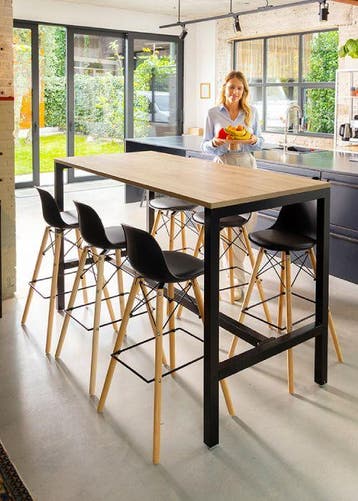 Bartafel op N-poot, 110cm hoog, 180x80cm, Huis en Inrichting, Tafelonderdelen, Ophalen of Verzenden, Nieuw