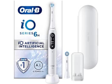 Oral-B iO 6 - Elektrische Tandenborstel - 5 Poetsstanden -, Verzenden, Zo goed als nieuw