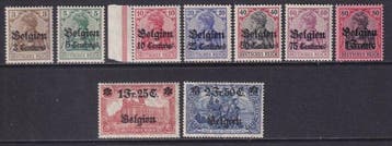 Duitse Rijk - Bezetting van België (1914-1918) (Landespost), Postzegels en Munten, Gestempeld