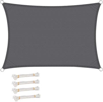 Schaduwdoek Rechthoekig 5x7m | Tweedekansje | OP=OP, Tuin en Terras, Schaduwdoeken, Ophalen of Verzenden, Nieuw