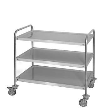 GGM Gastro | Serveerwagen - 1000x600mm - met 3 bladen |, Verzenden