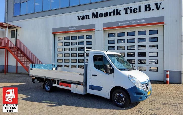 Renault Master 165 PK - VSP-41-H - OPENLAADBAK & LAADKLEP -, Auto's, Bestelauto's, Lease, Handgeschakeld, Wit, Financial lease