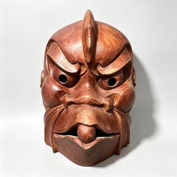 Japanse met de hand gesneden houten Kijin (Oni)