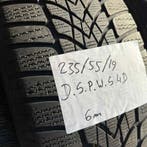 2 x Dunlop 235-55-19 Winterbanden 6mm, 19 inch, Gebruikt, 235 mm, Band(en)