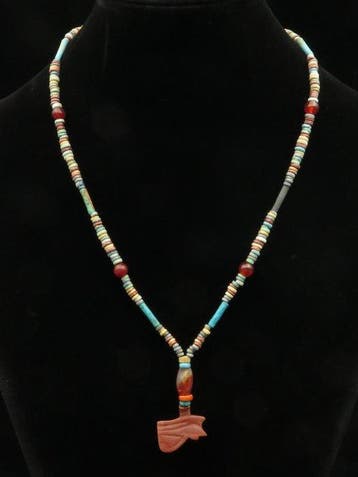 Oud-Egyptisch Ketting gemaakt van carneool en