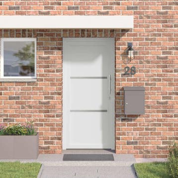 vidaXL Voordeur 88 x 200 cm PVC Wit, Verzenden, Nieuw