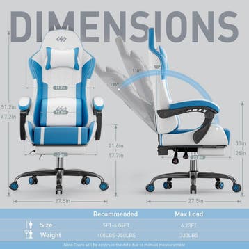 Ergonomische Bureaustoel -  Office Chair - Gamestoel - Volwa, Verzenden, Zo goed als nieuw