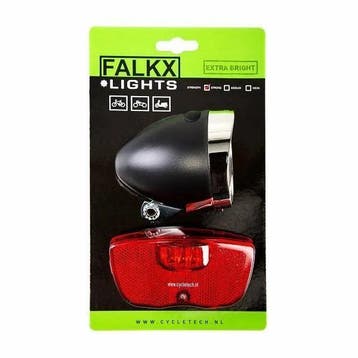 Falkx LED Fietsverlichting set - Bagagedrager, Verzenden, Nieuw