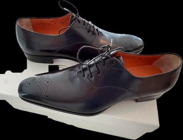 Santoni - Veterschoenen - Maat: EU 41.5 - Nieuw in doos, Nieuw