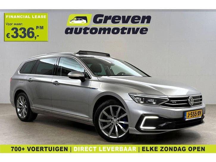 Volkswagen Passat 1.4 TSI PHEV GTE | Pano | Camera |, Auto's, Volkswagen, Automaat, Stationwagon, Zilver of Grijs, Passat