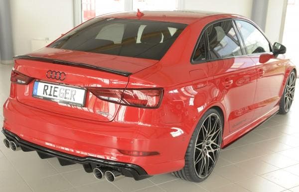 Achter diffusor Rieger Audi A3 8V 16-20 Sedan/Cabrio S-line, Auto-onderdelen, Carrosserie en Plaatwerk, Ophalen of Verzenden