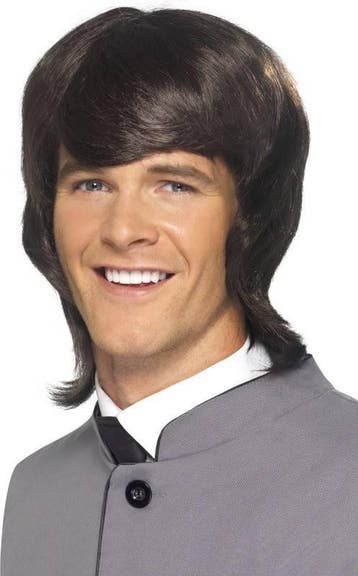 60s pruik man bruin, Ophalen of Verzenden, Nieuw