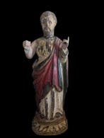 Escuela Española - Snijwerk, Antigua talla San José. Siglo