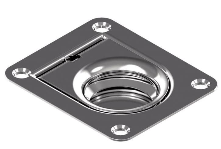 Luikring Rechthoekig 65X55 mm rvs A4, Huis en Inrichting, Kasten | Overige, Verzenden