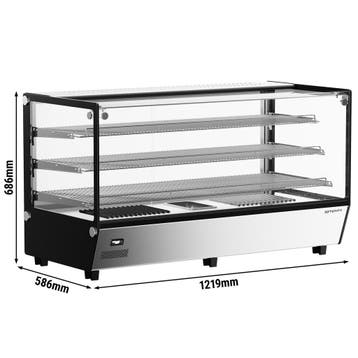 GGM Gastro | Warmhoudvitrine - 1219mm - 1,8kW - 3 niveaus |, Verzenden, Nieuw in verpakking