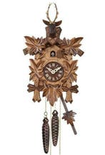 Nieuwe koekoeksklok van hout,Duitse kwaliteit+24mnd garantie, Huis en Inrichting, Verzenden, Nieuw, Analoog, Wandklok