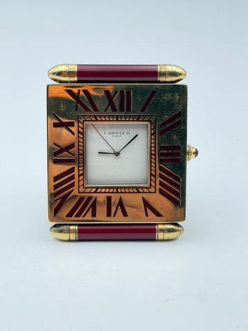 Tafelklok - Cartier - Messing - 1970-1980