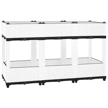 vidaXL Plantenbak verhoogd 120x40x71 cm polypropeen, Tuin en Terras, Kunststof, 100 cm of meer, Verzenden, Nieuw