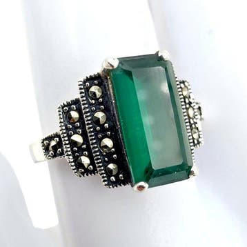 Zilver - Ring - Art Deco-herleving
