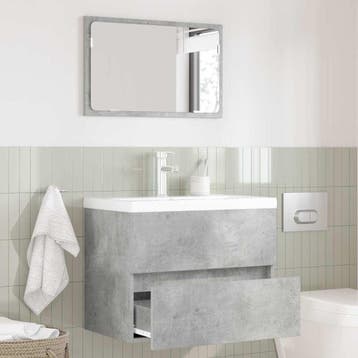 vidaXL Badkamermeubelset Beton Grijs 60 x 38,3 x 45 cm, Verzenden, Nieuw