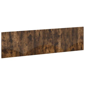 vidaXL Wandgemonteerd Hoofdeinde HOORN Gerookt eiken Bewerkt, Verzenden, Nieuw, Bruin, Hout