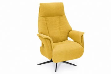 Relaxfauteuil Zierikzee - relaxfauteuils - Geel, Nieuw, Stof