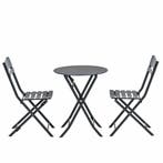 Garden Impressions Pisa bistro tuinset 3-delig - donker, Verzenden, Nieuw