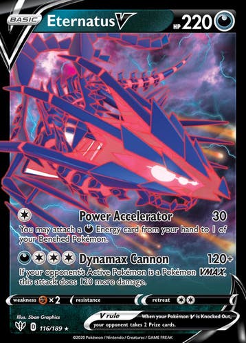 Eternatus V 116/189 Darkness Ablaze, Ophalen of Verzenden, Nieuw, Losse kaart, Foil